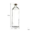REGENT GLASS BOTTLE WITH CORK LID, 300ML (55MM DIAX170MM)
