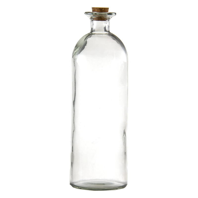 REGENT GLASS BOTTLE WITH CORK LID, 1.1LT (87MM DIAX270MM)