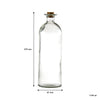 REGENT GLASS BOTTLE WITH CORK LID, 1.1L