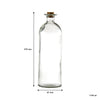 REGENT GLASS BOTTLE WITH CORK LID, 1.1LT (87MM DIAX270MM)