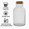 REGENT GLASS BOTTLE WITH CORK LID, 1.13L