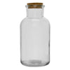 REGENT GLASS BOTTLE WITH CORK LID, 1.1LT