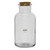 REGENT GLASS BOTTLE WITH CORK LID, 1.13L