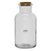 REGENT GLASS BOTTLE WITH CORK LID, 1.1LT