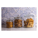 REGENT ROUND GLASS JAR WITH GLASS LID, 2.1L