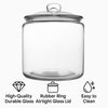REGENT ROUND GLASS JAR WITH GLASS LID, 4.1L