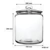 REGENT ROUND GLASS JAR WITH GLASS LID, 4.1L
