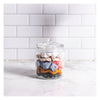 REGENT ROUND GLASS JAR WITH GLASS LID, 1L