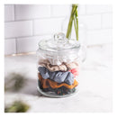 REGENT ROUND GLASS JAR WITH GLASS LID, 1L