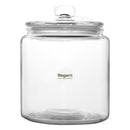 REGENT ROUND GLASS JAR WITH GLASS LID, 1L