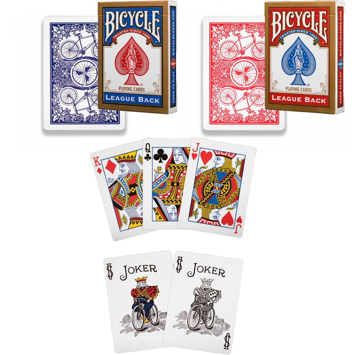BICYCLE GRAVITY FEED PLAYING CARDS 12PK