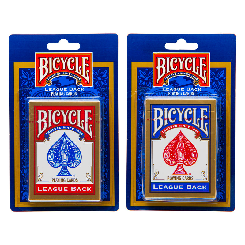 BICYCLE BLISTER PACK PLAYING CARDS 1PK, RED & BLUE MIXED CASE