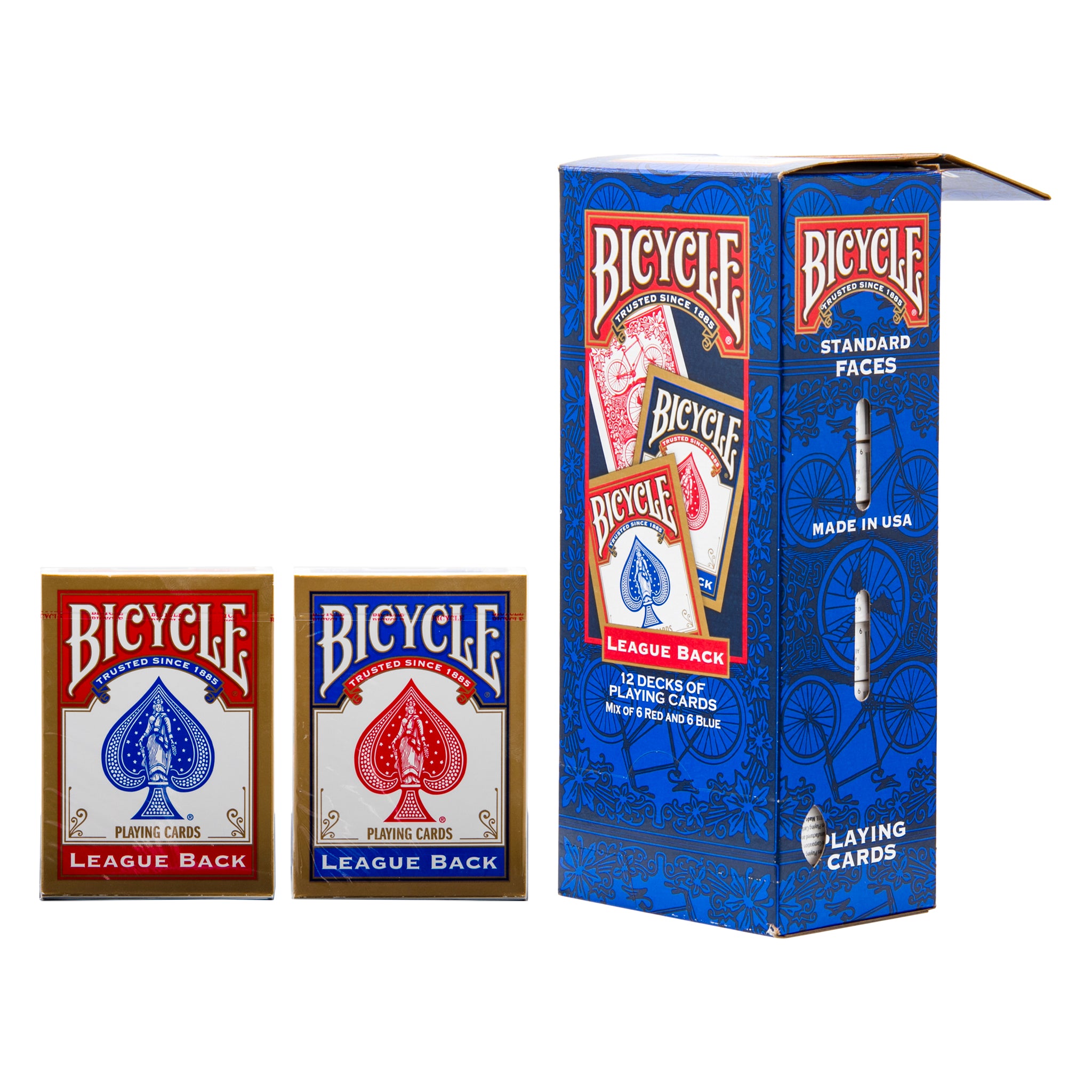 BICYCLE GRAVITY FEED PLAYING CARDS 12PK