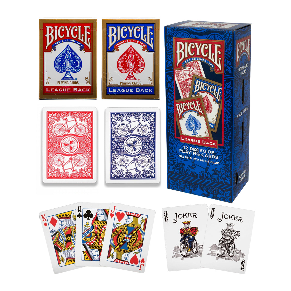BICYCLE GRAVITY FEED PLAYING CARDS 12PK