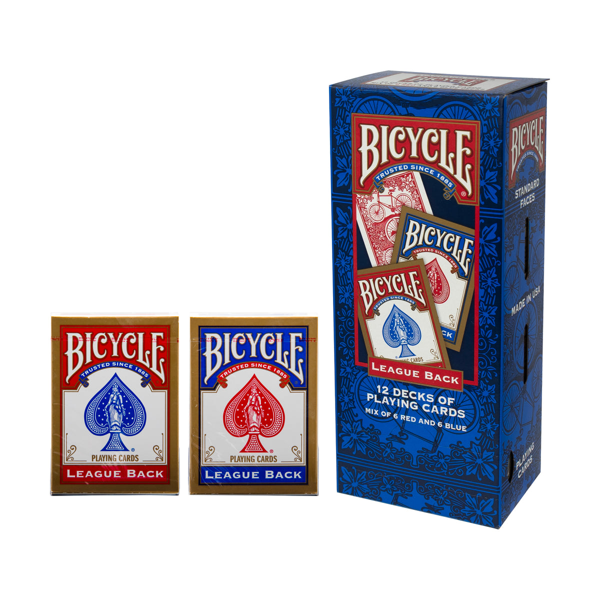 BICYCLE GRAVITY FEED PLAYING CARDS 12PK