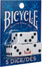 BICYCLE 5PC DICE SET BLISTER PACK