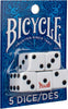 BICYCLE DICE BLISTER 5PK SET