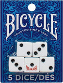 BICYCLE DICE BLISTER 5PK SET