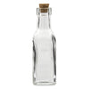 REGENT GLASS SQUARE BOTTLES WITH CORK LIDS 12PK, 170ML