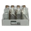 REGENT GLASS SQUARE BOTTLES WITH CORK LIDS 12PK, 170ML
