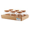 REGENT GLASS JARS ROUND WITH CORK LID 6 PACK, 130ML (70MM DIAX76MM)
