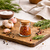REGENT GLASS ROUND JARS WITH CORK LIDS 6PK, 160ML