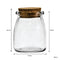 REGENT GLASS JARS ROUND WITH CORK LID 6 PACK, 160ML (70MM DIAX92MM)