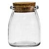 REGENT GLASS ROUND JARS WITH CORK LIDS 6PK, 160ML