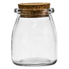 REGENT GLASS JARS ROUND WITH CORK LID 6 PACK, 160ML (70MM DIAX92MM)