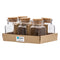 REGENT GLASS JARS SQUARE WITH CORK LID 6 PACK, 160ML (96X56X56MM)