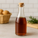 REGENT GLASS OIL/VINEGAR BOTTLE ROUND WITH CORK LID 6PK, 300ML