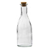 REGENT GLASS OIL/VINEGAR BOTTLE ROUND WITH CORK LID 6 PACK, 300ML (65MM DIAX194MM)