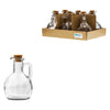 REGENT GLASS OIL/VINEGAR BOTTLES ROUND WITH HANDLE & CORK LIDS 6PK, 170ML