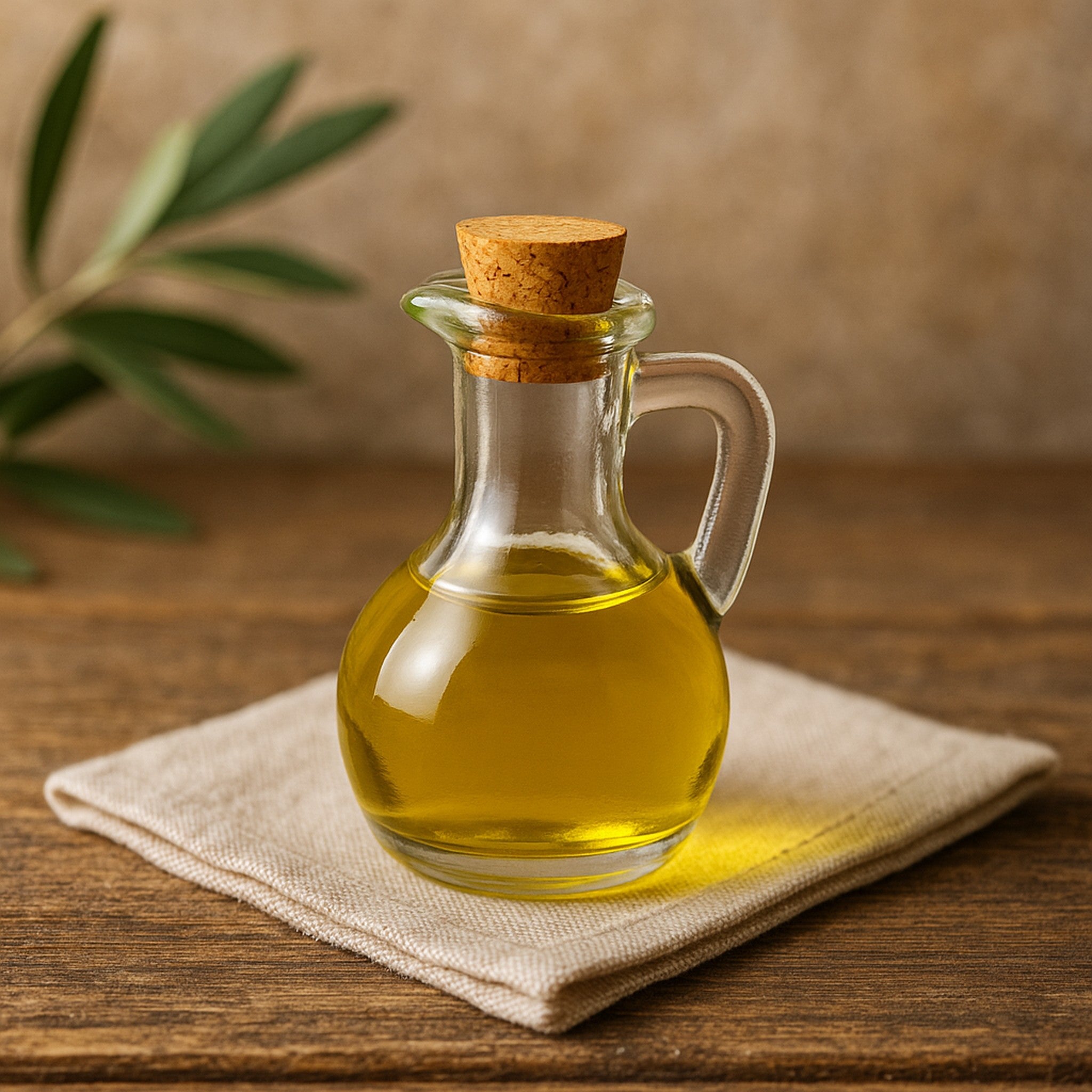 REGENT GLASS OIL/VINEGAR BOTTLES ROUND WITH HANDLE & CORK LIDS 6PK, 170ML