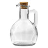 REGENT GLASS OIL/VINEGAR BOTTLE ROUND WITH HANDLE & CORK LID 6 PACK, 170ML (71MM DIAX116MM)