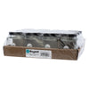 REGENT GLASS SQUARE JARS WITH BLACK LIDS 12PK, 100ML