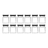 REGENT GLASS SQUARE JARS WITH BLACK LIDS 12PK, 50ML