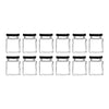 REGENT GLASS SQUARE JAR WITH BLACK LID 12 PACK, 50ML (55X45X45MM)