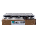 REGENT GLASS SQUARE JAR WITH BLACK LID 12 PACK, 50ML (55X45X45MM)