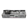 REGENT GLASS HEXAGONAL JARS WITH BLACK LIDS 12PK, 85ML