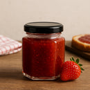 REGENT GLASS HEXAGONAL JAR WITH BLACK LID 6PK, 380ML