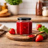 REGENT GLASS HEXAGONAL JARS WITH BLACK LIDS 6PK, 280ML