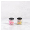 REGENT GLASS HEXAGONAL JARS WITH BLACK LIDS 12PK, 60ML