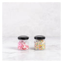 REGENT GLASS HEXAGONAL JAR WITH BLACK LID 12PK, 60ML
