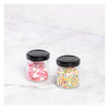 REGENT GLASS HEXAGONAL JARS WITH BLACK LIDS 12PK, 60ML