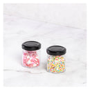 REGENT GLASS HEXAGONAL JAR WITH BLACK LID 12PK, 60ML