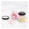 REGENT GLASS HEXAGONAL JARS WITH BLACK LIDS 12PK, 60ML
