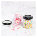 REGENT GLASS HEXAGONAL JAR WITH BLACK LID 12PK, 60ML