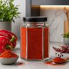 REGENT GLASS HEXAGONAL JARS WITH BLACK LIDS 6PK, 730ML