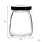 REGENT GLASS ROUND JAR WITH BLACK LID 12 PACK, 100ML